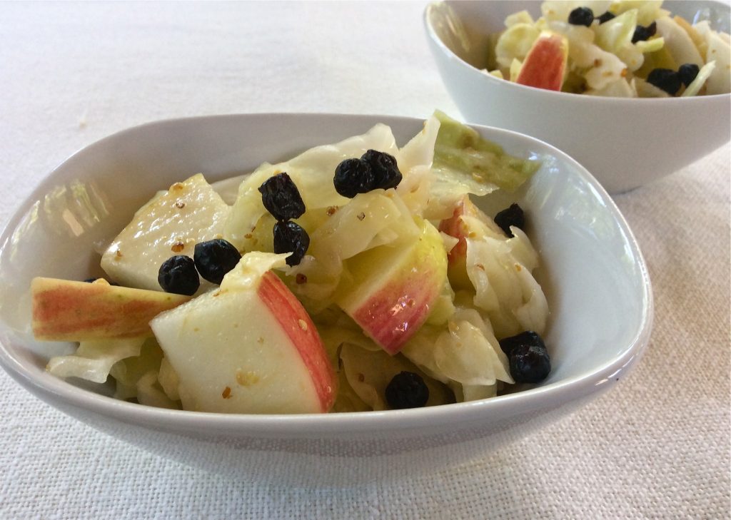 Apple Blueberry Cabbage Salad - Culinary Concerto